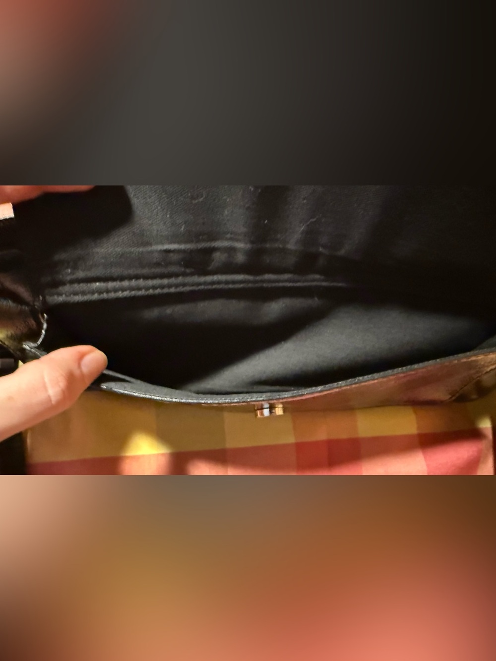 Talbots Black Quilted Patent Leather Clutch Wallet - Picture 4 of 12